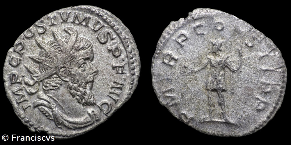 monnaies antiques a romaines imperiales et republicaines postume eg 21 p m tr p cos ii p p