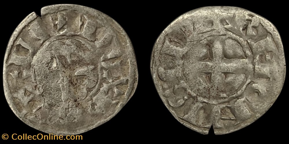 Denier - Monnayage anonyme XIIème siècle - Rennes monnaies europe medievale france feodales denier monnayage anonyme xiieme siecle rennes