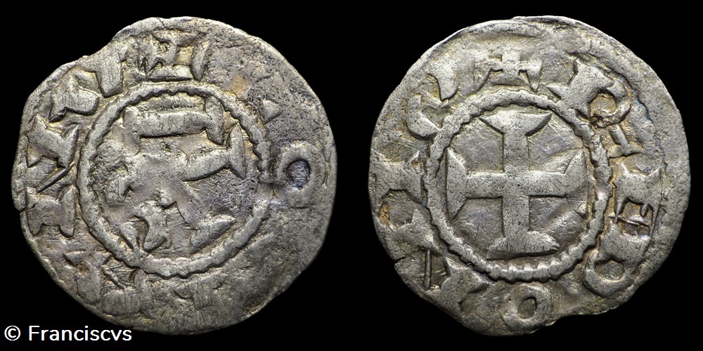 Denier - Conan III monnaies europe medievale france feodales denier conan iii