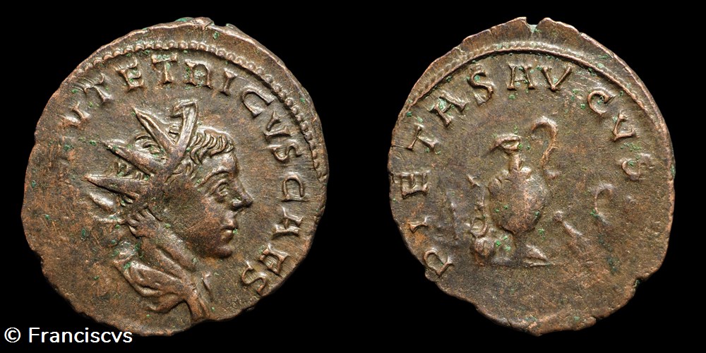 monnaies antiques romaines imperiales republicaines tetricus ii eg 310 pietas avgvstor