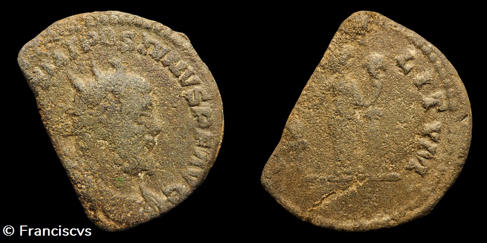 Double Sesterce Postume - FIDES MILITVM monnaies antiques a romaines imperiales et republicaines double sesterce postume fides militvm