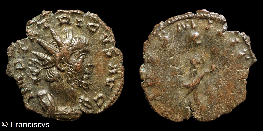 Tetricus I (EG 297) - FIDES MILITVM monnaies antiques a romaines imperiales republicaines tetricus i eg 297 fides militvm