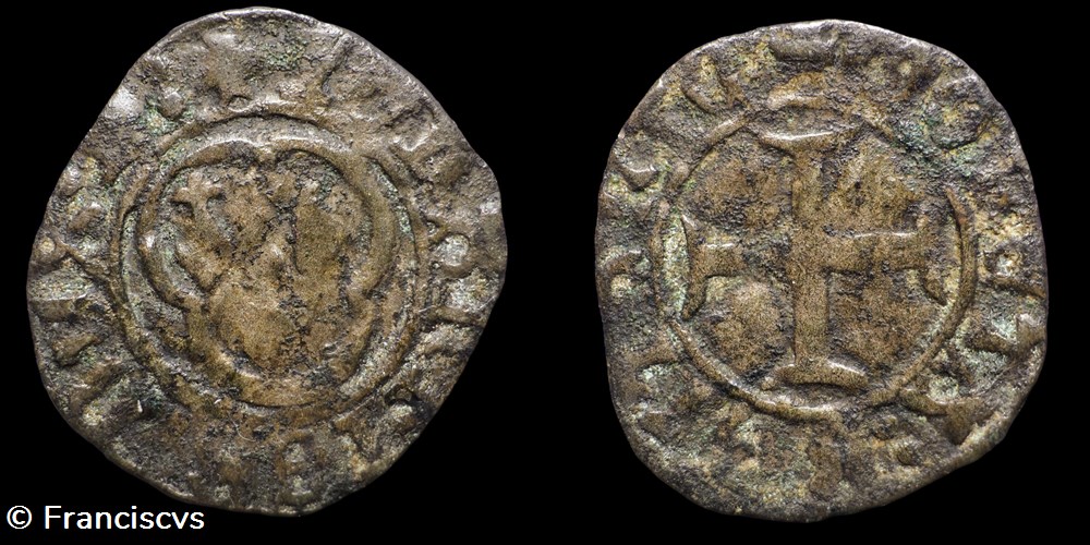 monnaies europe medievale france feodales double denier jean v nantes