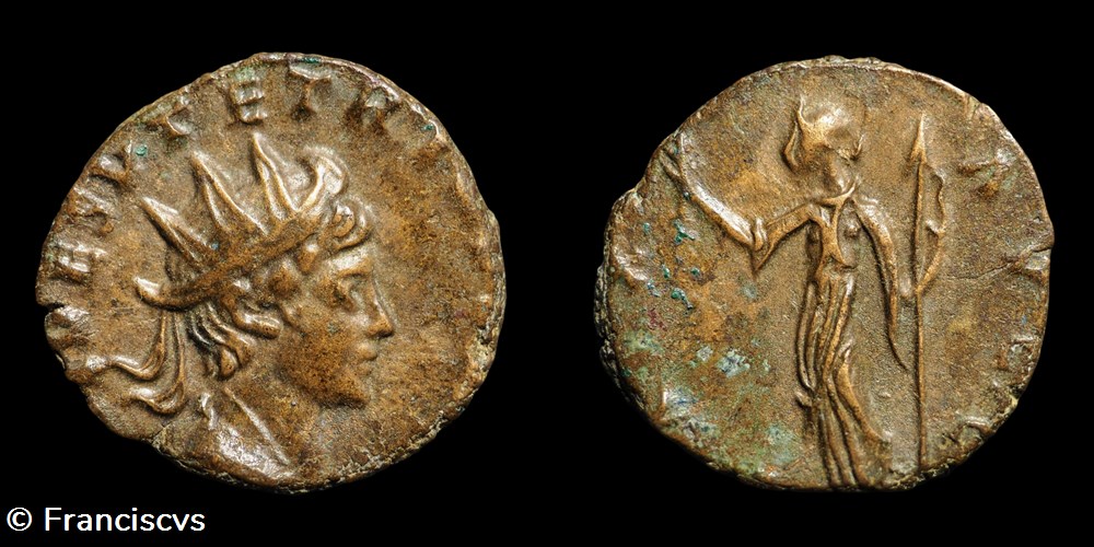 Tetricus II (Imitation - EG 272) - PAX AVG monnaies antiques romaines imperiales republicaines tetricus ii imitation eg 272 pax avg