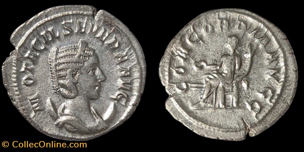 Otacilia Severa (2 février 244 - automne 249) - Epouse de Philippe Ier monnaies antiques romaines imperiales et republicaines otacilia severa 2 fevrier 244 automne 249 epouse de philippe ier