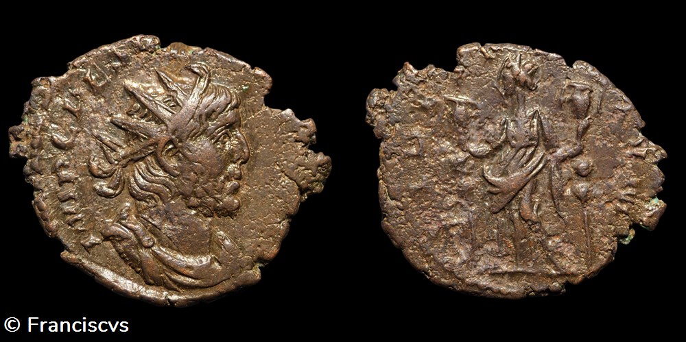 monnaies antiques a romaines imperiales republicaines tetricus i eg 294 fides militvm