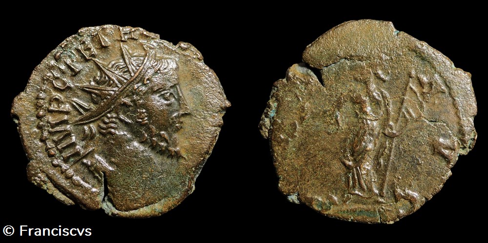 Tetricus I (Imitation - EG 276) - PAX AVG monnaies antiques romaines imperiales republicaines tetricus i imitation eg 276 pax avg
