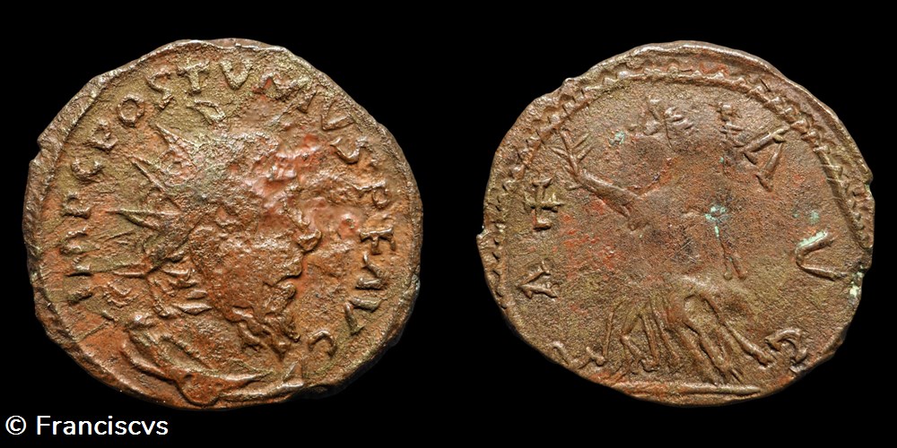 Postume (Immitation - EG 41) - PAX AVG monnaies antiques romaines imperiales et republicaines postume immitation eg 41 pax avg