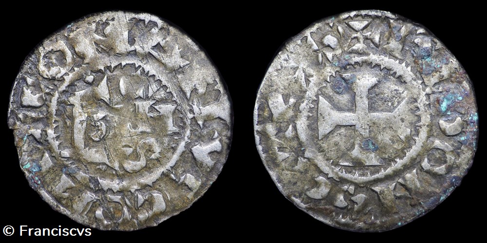 Denier - Conan II monnaies europe medievale france feodales denier conan ii