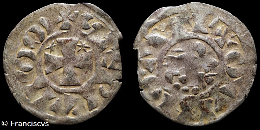 Denier - Etienne 1er (Penthièvre) - Immobilisé monnaies europe medievale a france feodales denier etienne 1er penthievre immobilise
