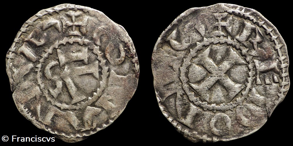Denier - Conan III monnaies europe medievale france feodales denier conan iii