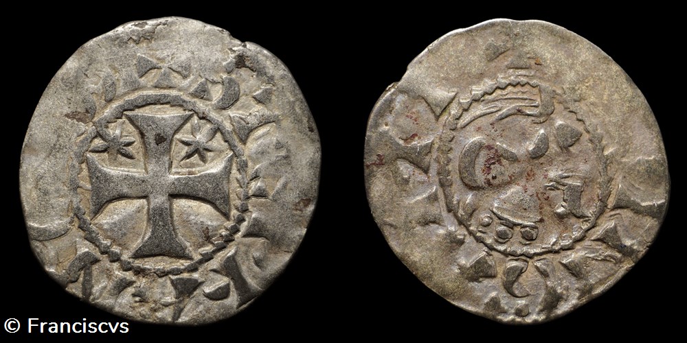 Denier - Etienne 1er (Penthièvre) monnaies europe medievale a france feodales denier etienne 1er penthievre
