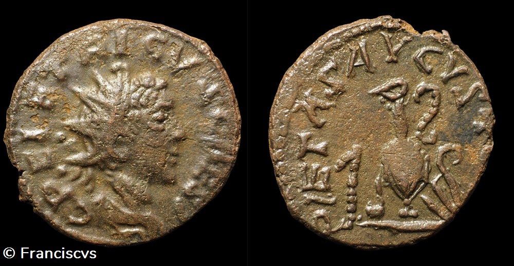 Tetricus II (Imitation - EG 306) - PIETAS AVGVSTOR monnaies antiques romaines imperiales republicaines tetricus ii imitation eg 306 pietas avgvstor