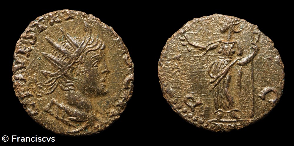 Tetricus II (Imitation - EG 272) - PAX AVG monnaies antiques romaines imperiales republicaines tetricus ii imitation eg 272 pax avg