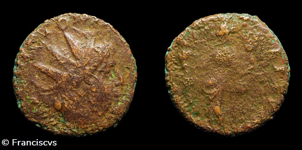 monnaies antiques romaines imperiales et republicaines victorin imitation eg 199 fides militvm