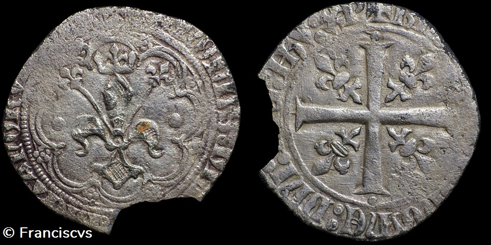 monnaies europe medievale france feodales gros a la patte oie charles de blois