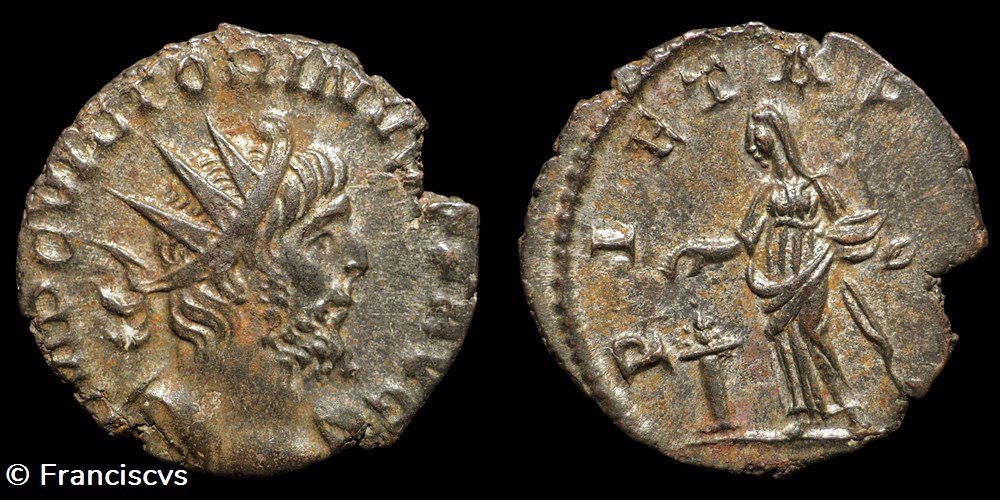 monnaies antiques romaines imperiales republicaines victorin eg 240 pietas avg