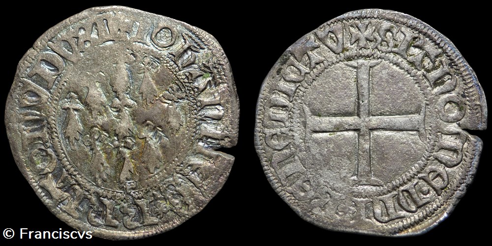 monnaies europe medievale france feodales blanc aux 9 mouchetures jean iv v nantes variante