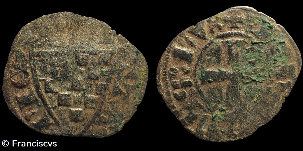 Denier - Jean III - Evran monnaies europe medievale france feodales denier jean iii evran
