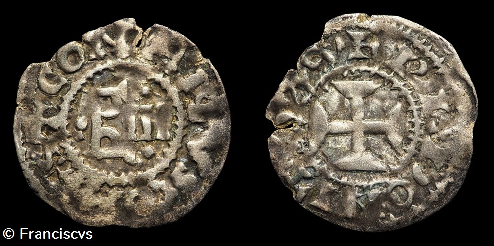 Denier - Conan II monnaies europe medievale france feodales denier conan ii