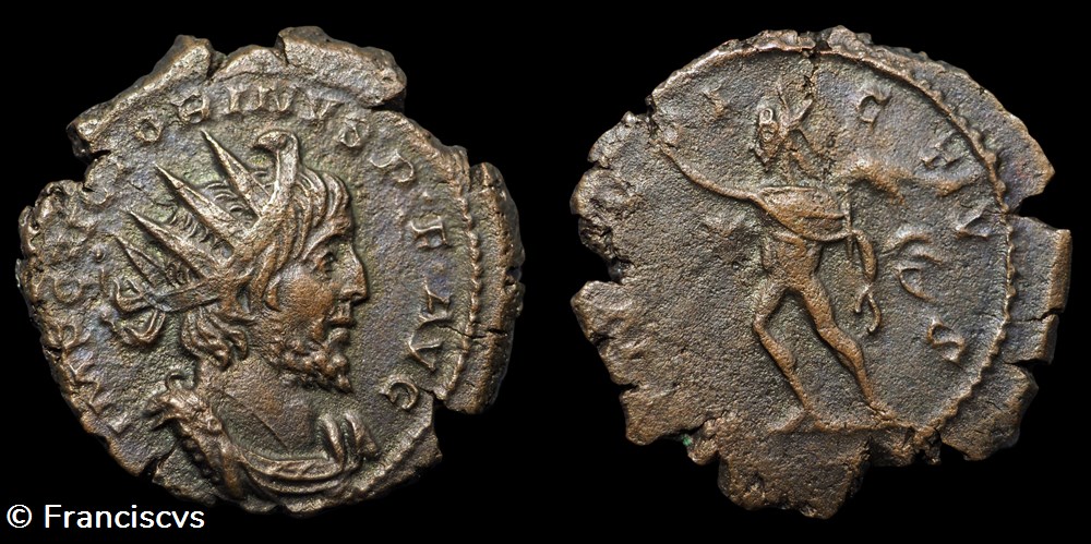 monnaies antiques a romaines imperiales et republicaines victorin eg 214 invictvs