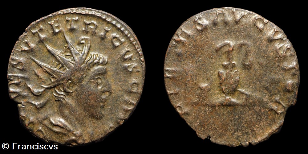 monnaies antiques romaines imperiales republicaines tetricus ii eg 310 pietas avgvstor