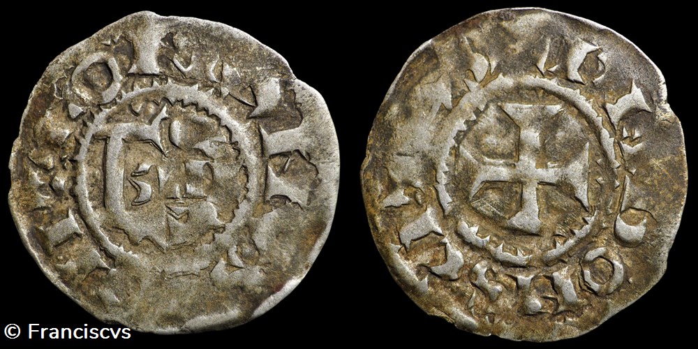 Denier - Conan II monnaies europe medievale france feodales denier conan ii