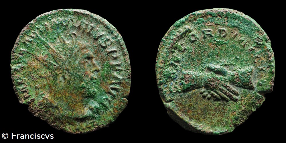 monnaies antiques romaines provinciales marius eg 167 concord milit
