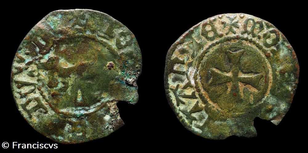 monnaies europe medievale france feodales denier a hermine passante jean v nantes