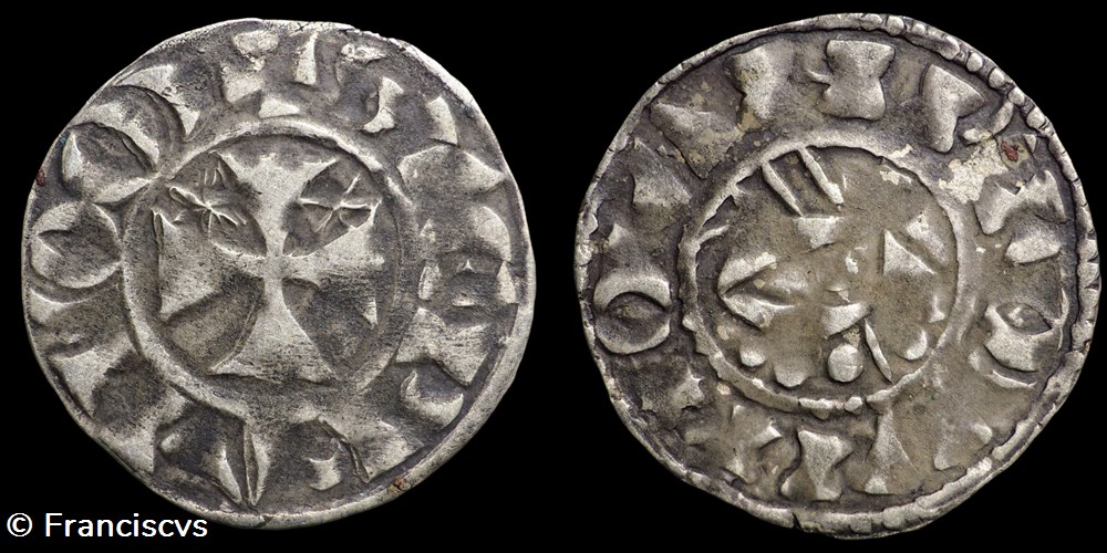 Denier - Etienne 1er (Penthièvre) - Immobilisé monnaies europe medievale a france feodales denier etienne 1er penthievre immobilise