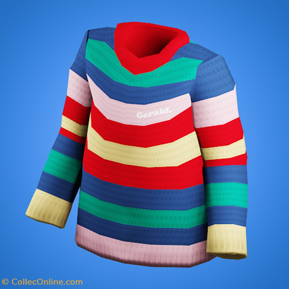 nft gerald striped knit sweater