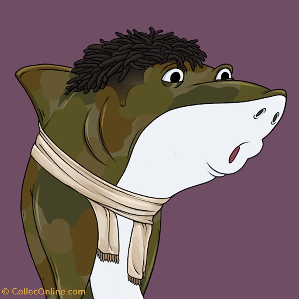 Snarky Shark #242 nft art snarky shark 242