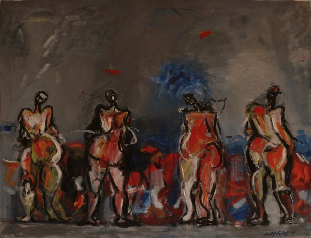 art antiquites peintures dessins quatre personnages