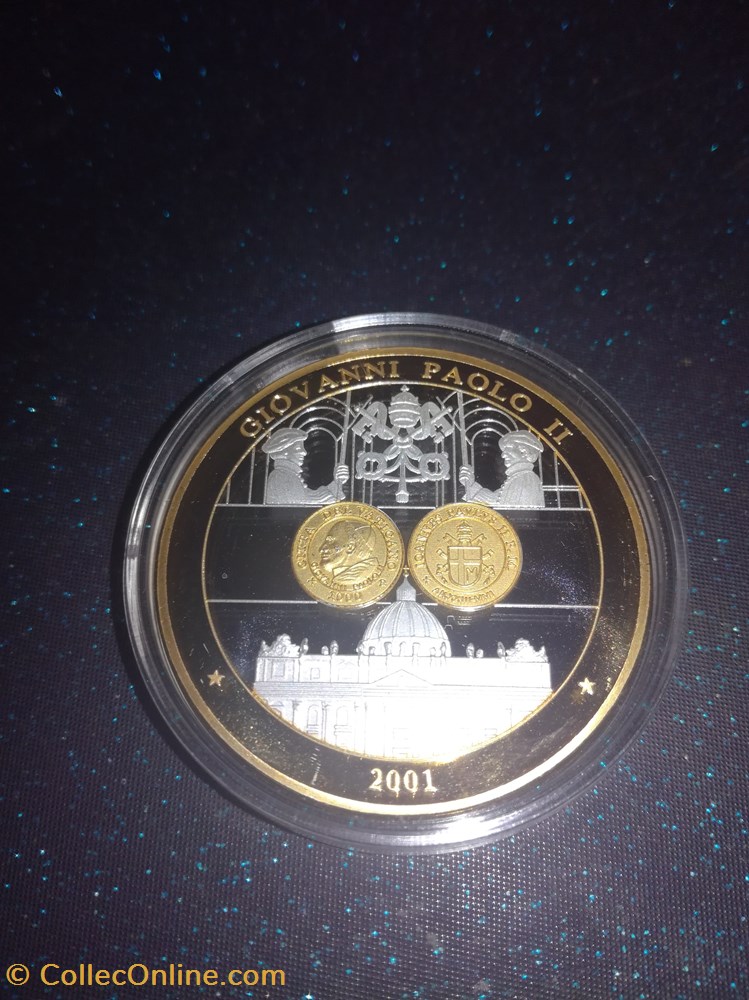 medailles italie medaille contemporaine cite du vatican 2001