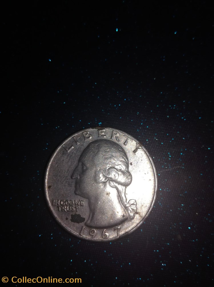 monnaies monde etats unis 1967 dollar washington quarter