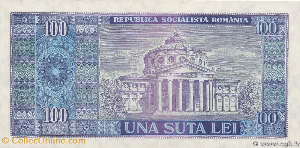 100 Lei - Roumanie billets europe 100 lei roumanie