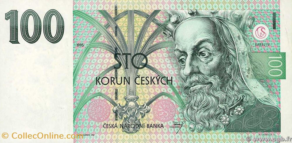 100 Korun - République Tchèque billets europe 100 korun republique tcheque