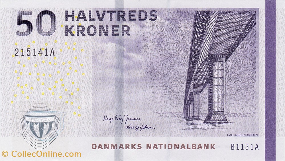 50 Kroner - Danemark billets europe 50 kroner danemark