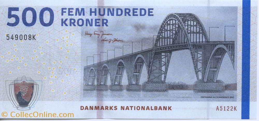 500 Kroner - Danemark billets europe 500 kroner danemark
