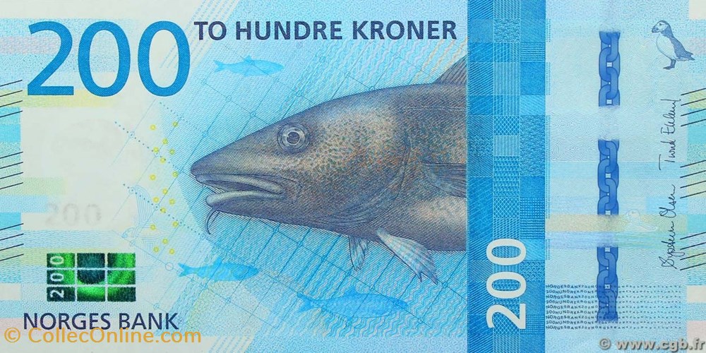 200 Kroner - Norvège billets europe 200 kroner norvege