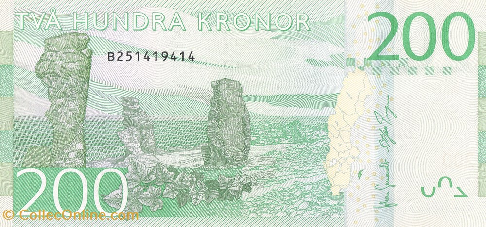 200 Kronor - Suède billets europe 200 kronor suede