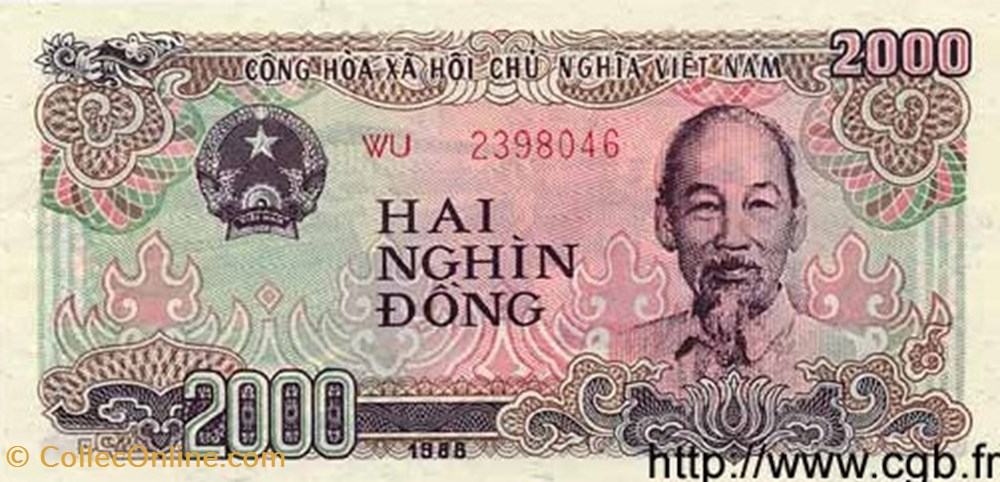2000 Dông - Viet Nam billets asie vietnam 2000 dong viet nam