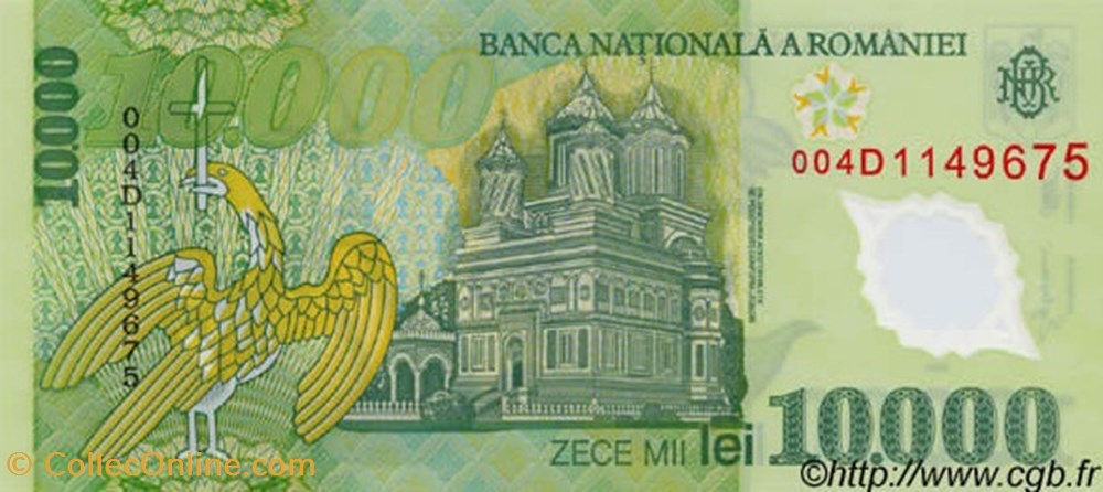 billets europe 10 000 lei roumanie