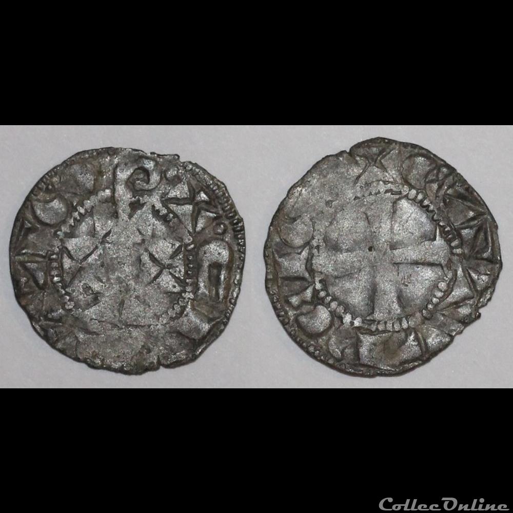 Languedoc - ÉVÊCHÉ ET CITÉ DE CAHORS - Denier ANONYME (XIIIe siècle) monnaie france feodale languedoc eveche et cite de cahors denier anonyme xiiie siecle