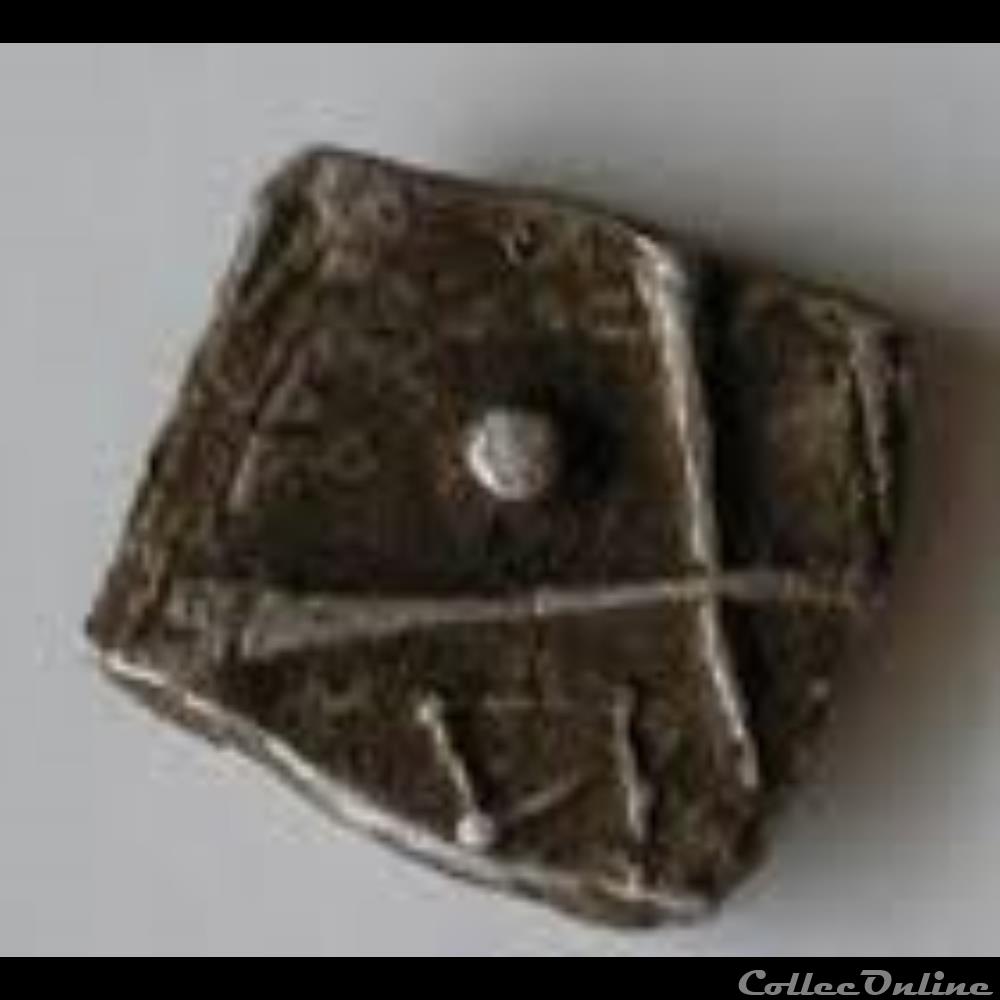 Savès 390 et 257 - Drachme au triskèle monnaie antique gauloise saves 390 et 257 drachme au triskele