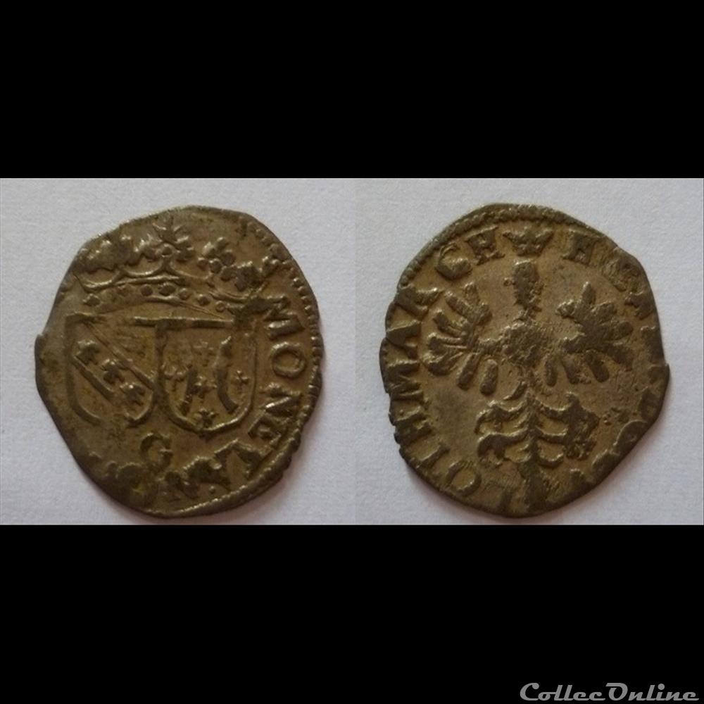 DUCHÉ DE LORRAINE - Demi-Gros Henri I (1608-1618) monnaie france feodale duche de lorraine demi gros henri i 1608 1618