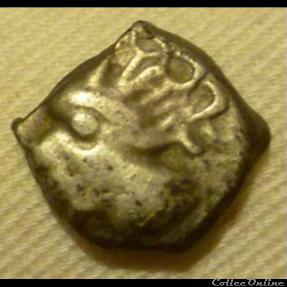 Savès 89 - Drachme à la tête Négroïde monnaie antique gauloise saves 89 drachme a la tete negroide