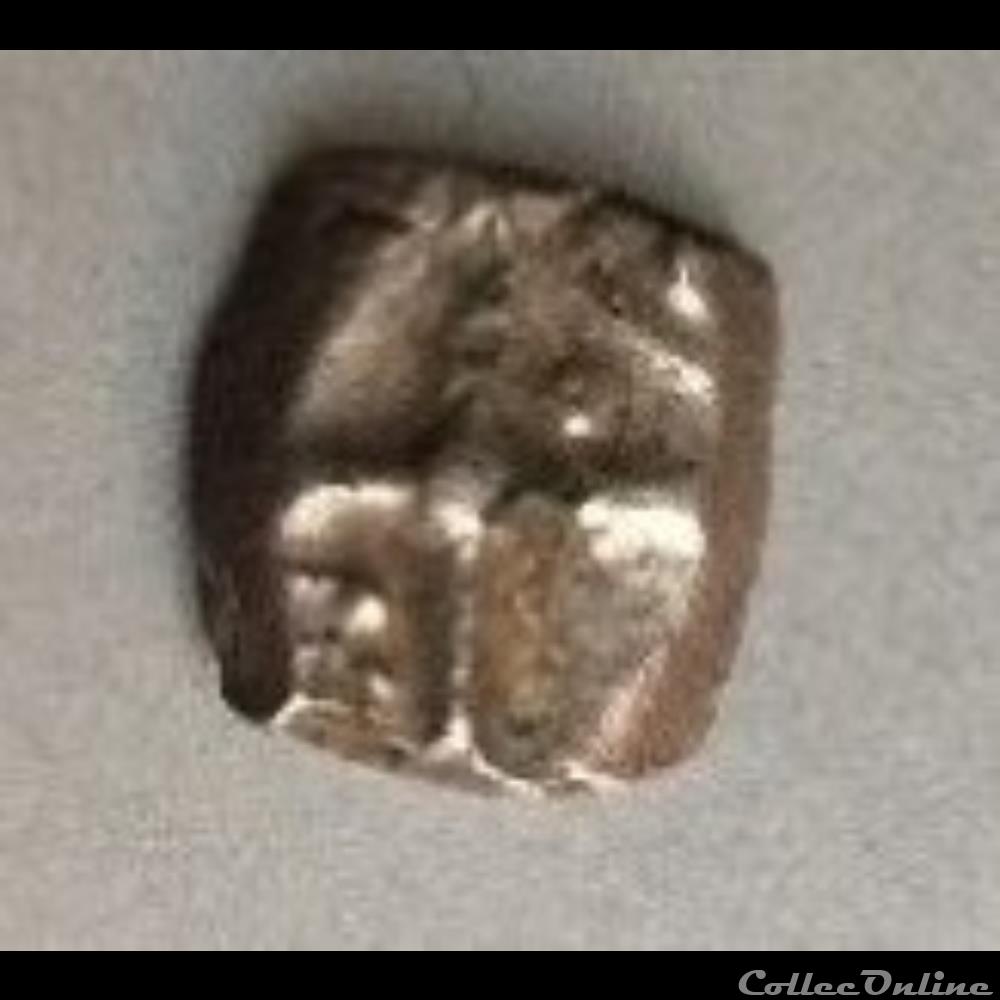 monnaie antique gauloise saves manque drachme a la tete triangulaire