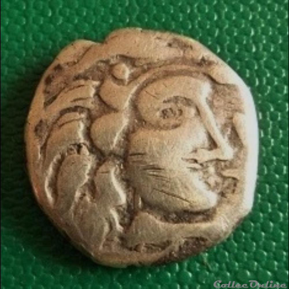 Savès 295 variante - Drachme de style Languedocien monnaie antique gauloise saves 295 variante drachme de style languedocien