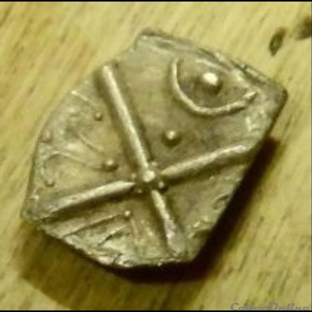 Savès manque - Drachme au Lys monnaie antique gauloise saves manque drachme au lys